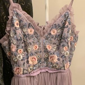 🌸 Embroidered Floral Tulle Fit & Flare Dress 🌸